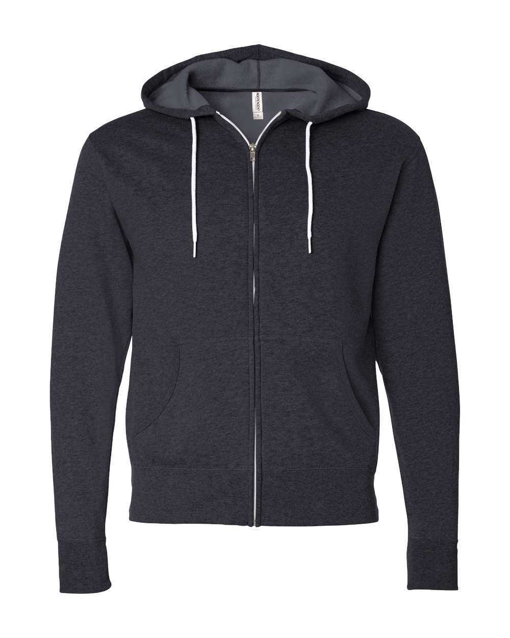 Independent Trading Co. – AFXUNZ – Lightweight Full – Zip Hooded Sweatshirt – Charcoal Heather