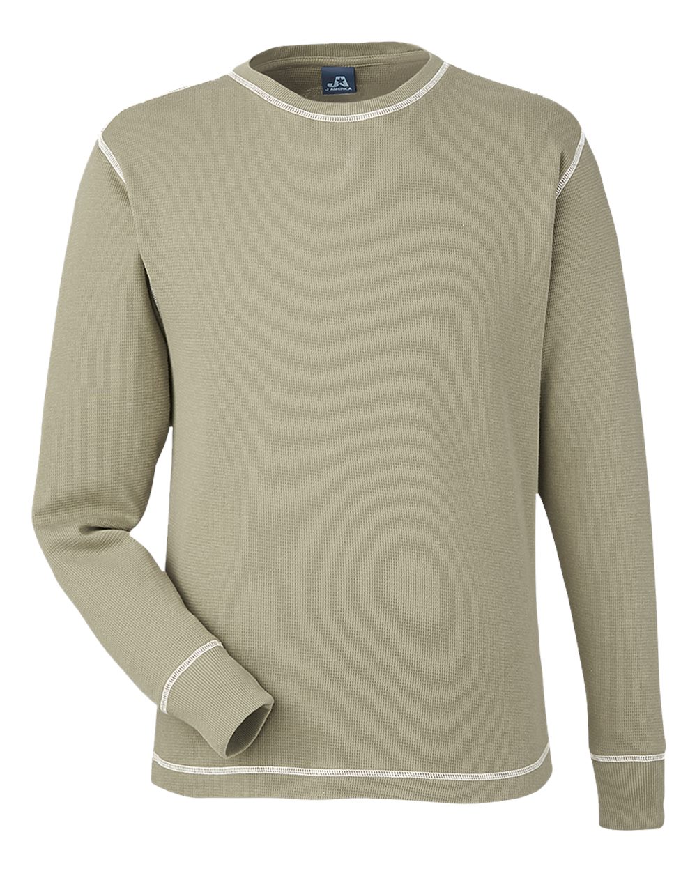 J. America – – Vintage Thermal Long Sleeve T – Shirt – Olive J. America – – Vintage Thermal Long Sleeve T – Shirt – Olive