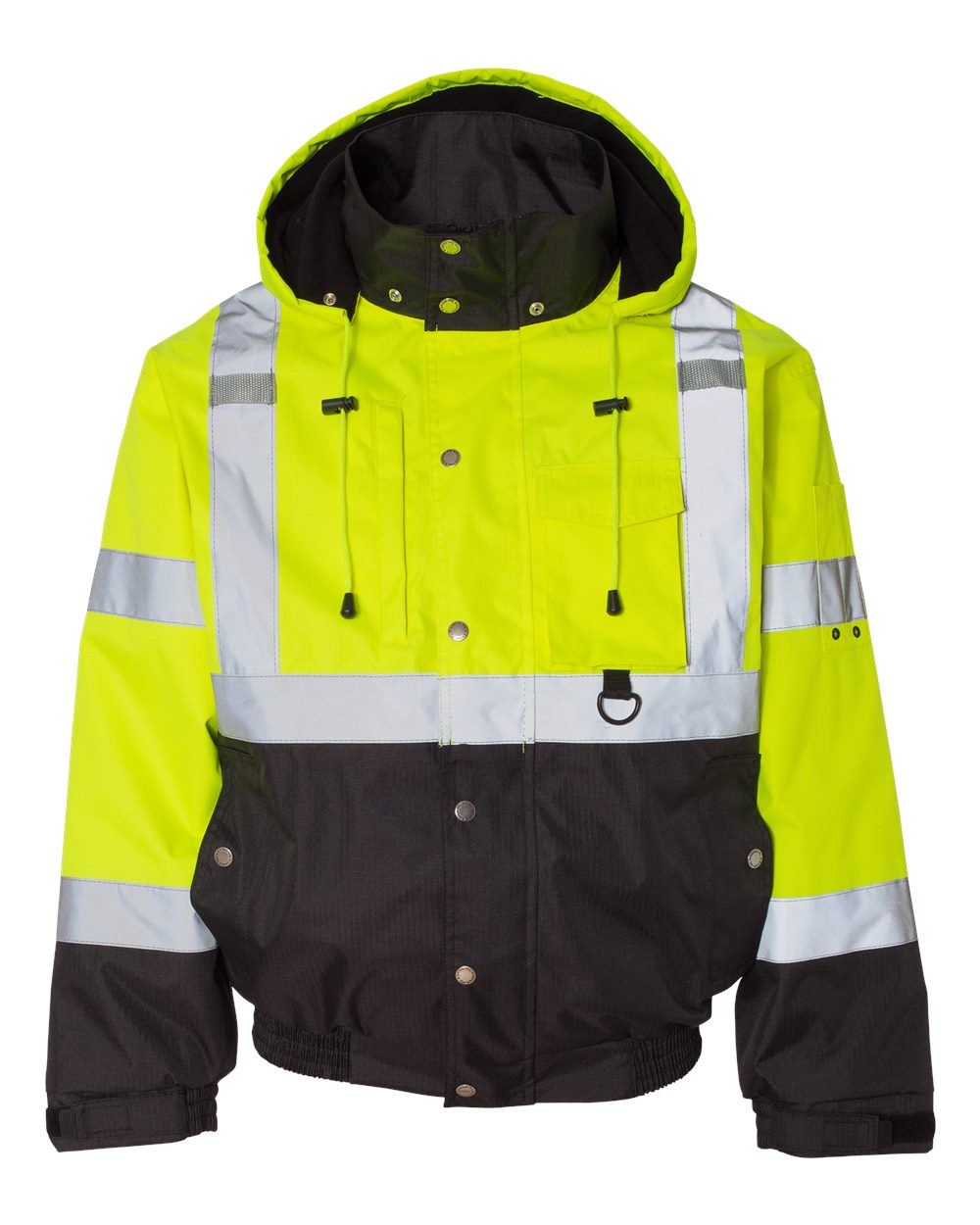Kishigo – JS – – Ripstop Bomber Jacket – Lime Black