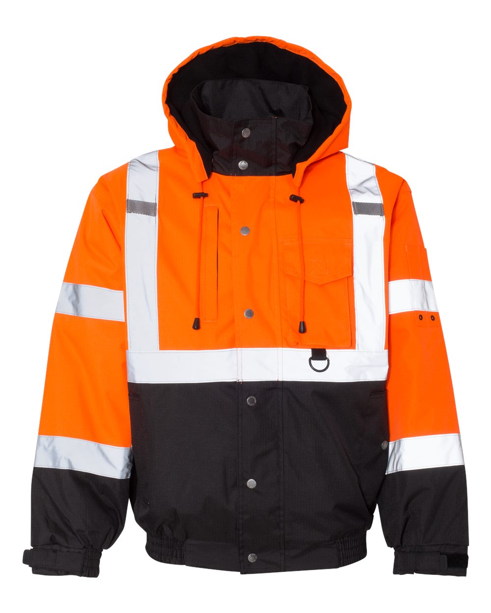 Kishigo – JS – – Ripstop Bomber Jacket – Orange Black