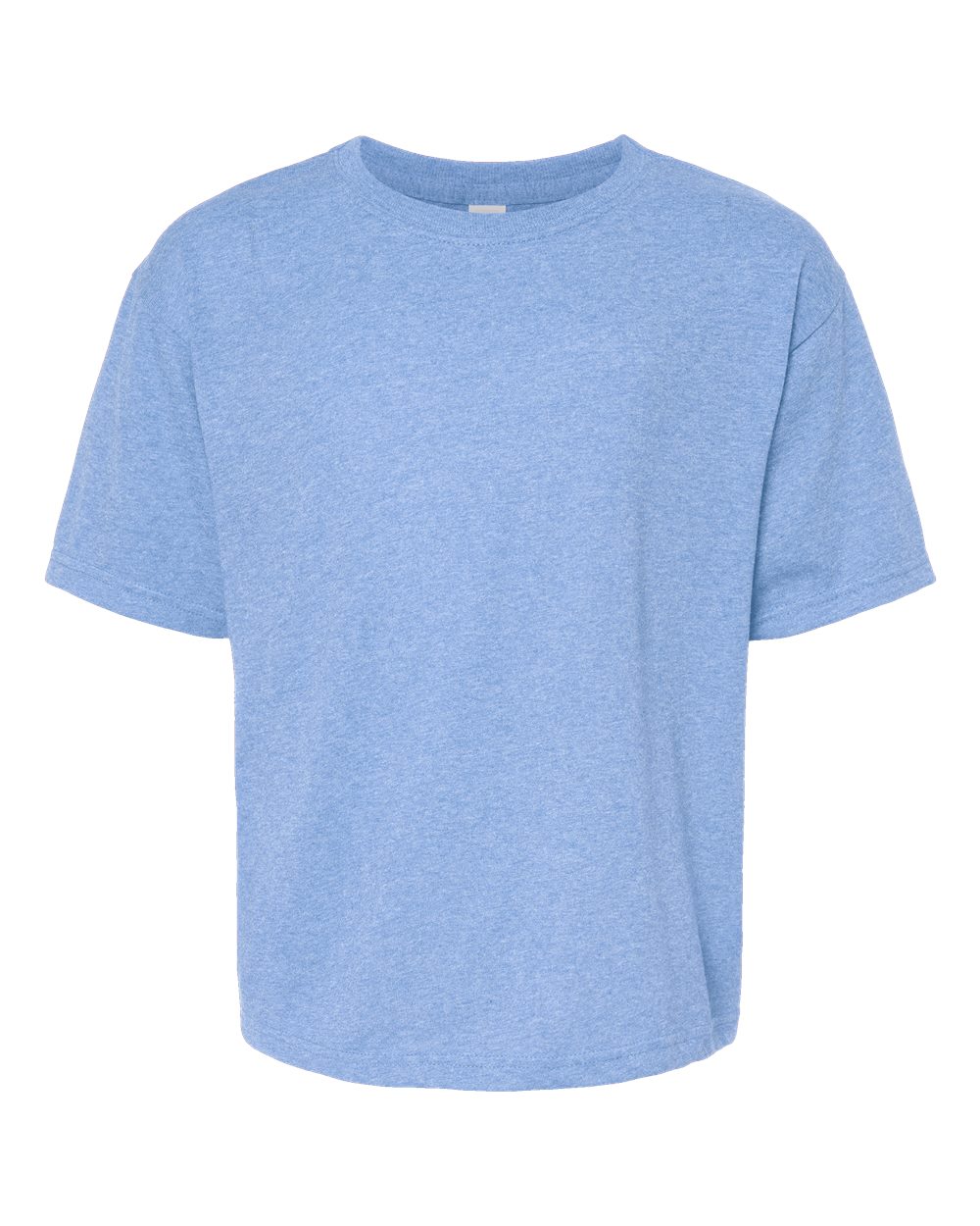 M&O – – Youth Gold Soft Touch T – Shirt – Light Blue Heather