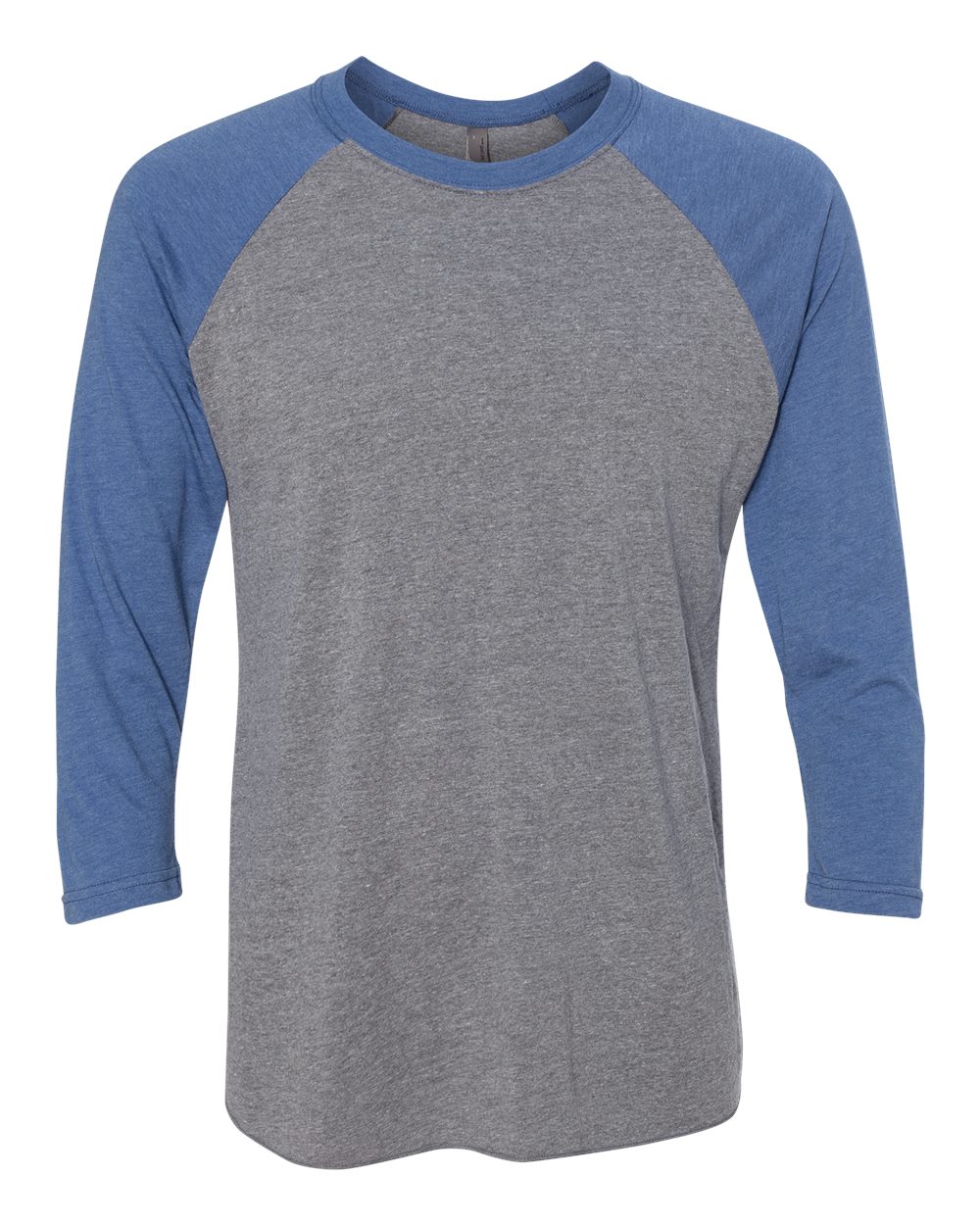 Next Level – – Triblend Three – Quarter Raglan T – Shirt – Vintage Royal Sleeves Premium Heather Body –