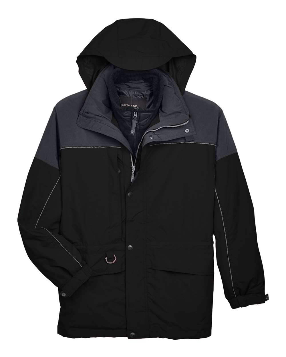 North End – – Men’s – in – Two – Tone Parka – Black