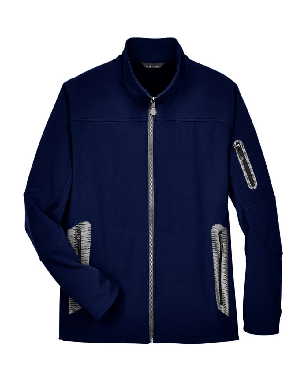 North End – – Men’s Three Layer Fleece Bonded Shell Technical Jacket – Classic Navy North End – – Men’s Three Layer Fleece Bonded Shell Technical Jacket – Classic Navy