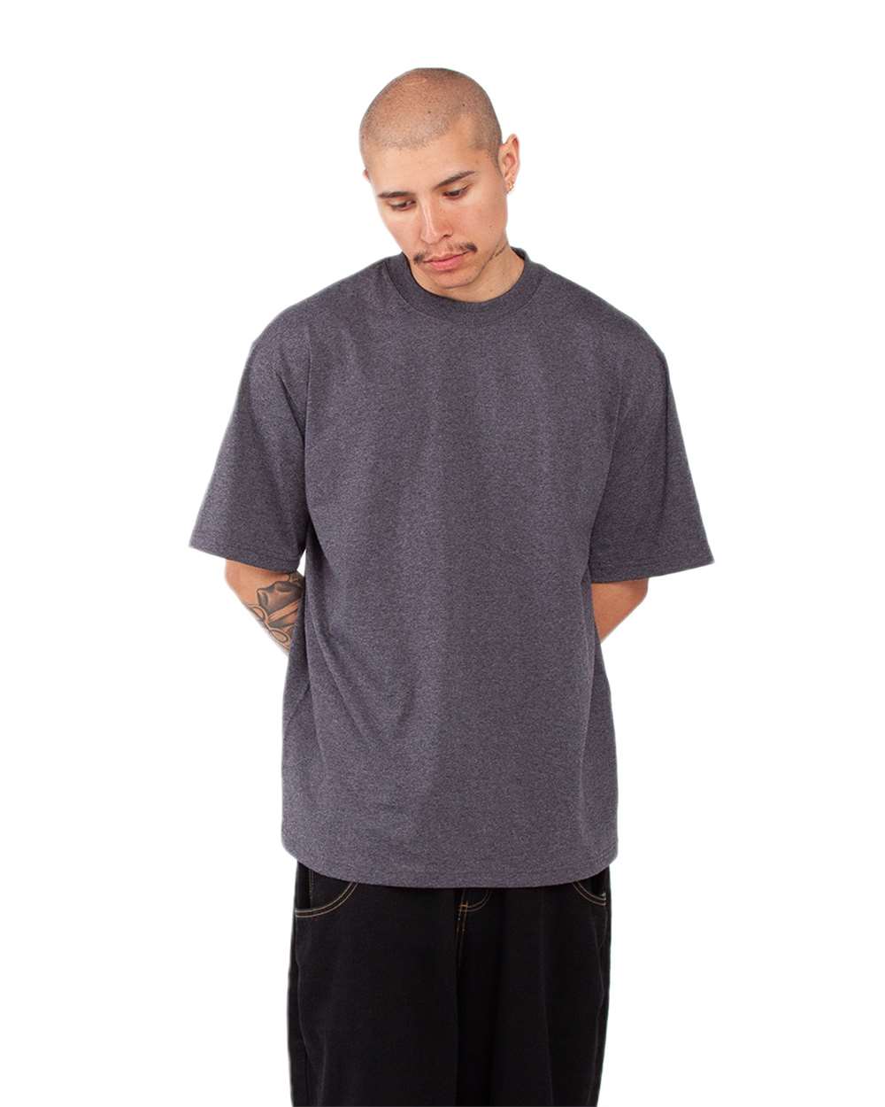 Shaka Wear – SHMHSS – Max Heavyweight T – Shirt – Charcoal Grey Heather – Shaka Wear – SHMHSS – Max Heavyweight T – Shirt – Charcoal Grey Heather –