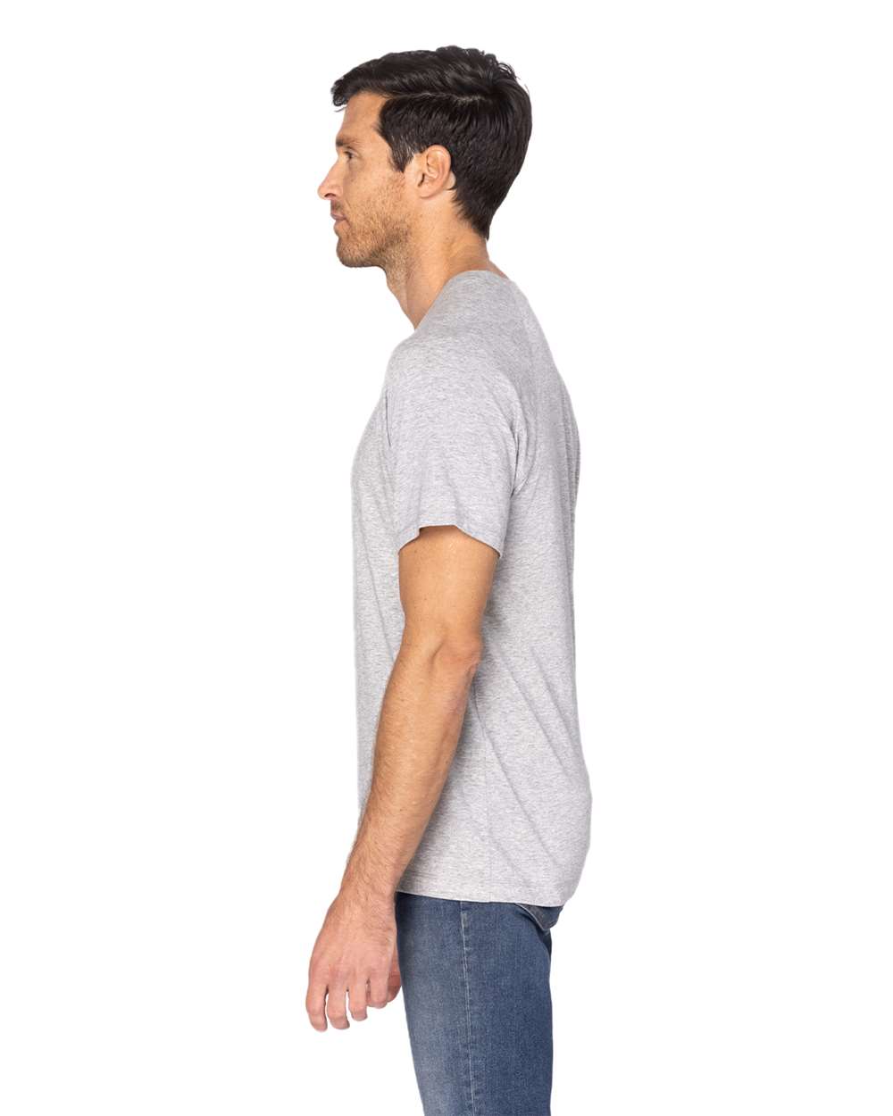 Threadfast Apparel – R – Impact Raglan T – Shirt – Heather Grey