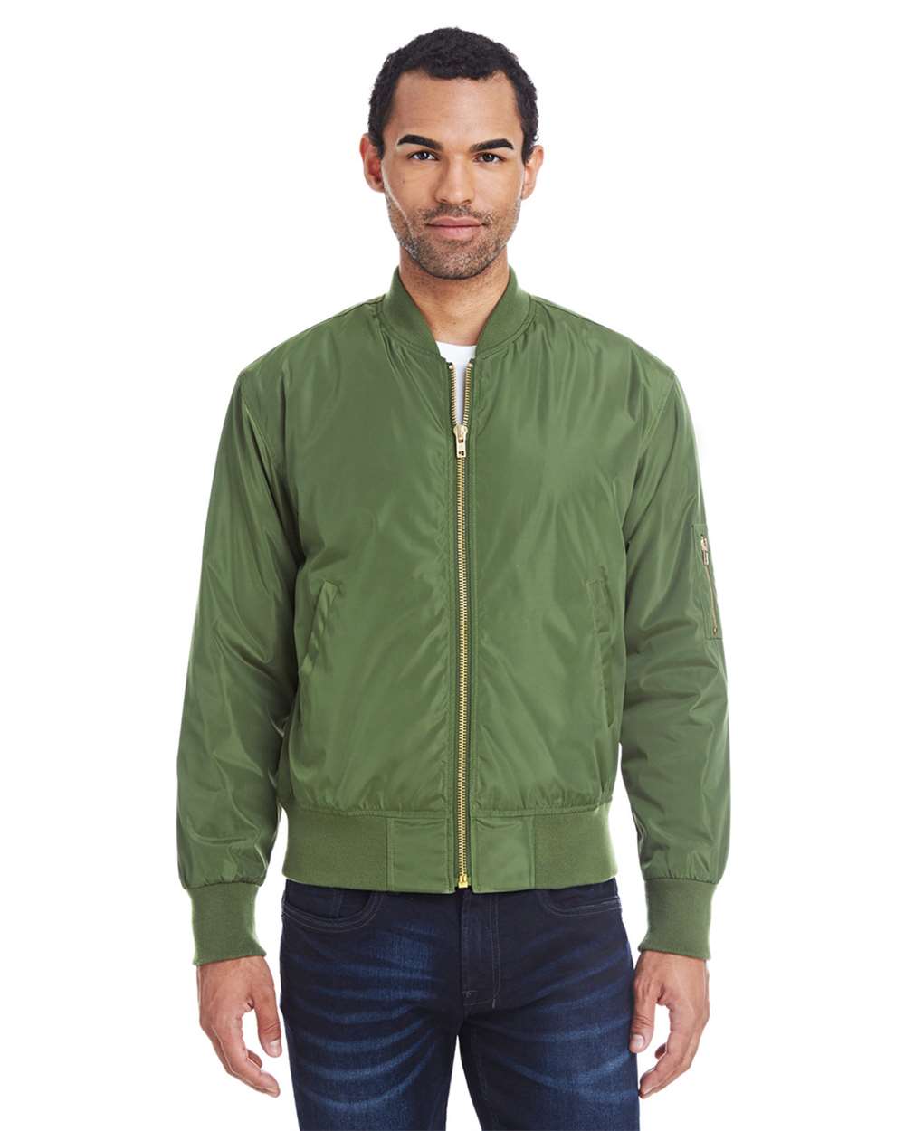 Threadfast Apparel – J – Bomber Jacket – Army Threadfast Apparel – J – Bomber Jacket – Army