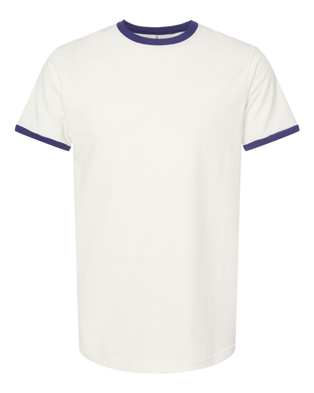 Tultex – – Fine Jersey Ringer T – Shirt – Vintage White Inked India –