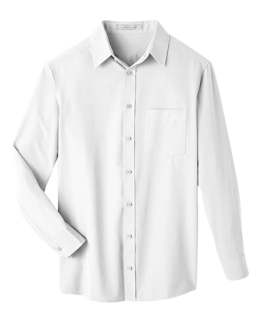 UltraClub – UC – Men’s Bradley Performance Woven Shirt – White