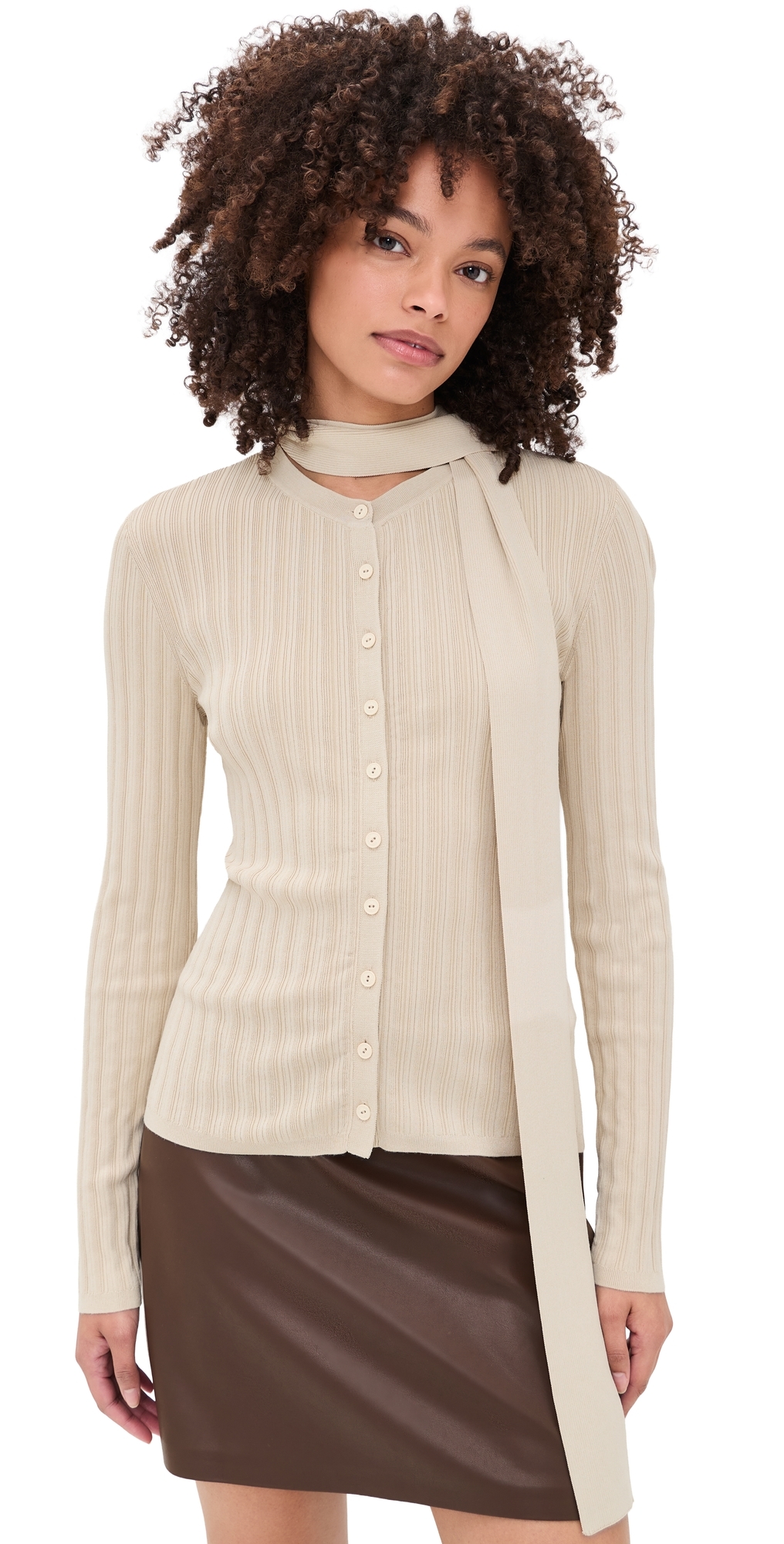 rag & bone Gianna Cardigan Beige rag & bone Gianna Cardigan Beige