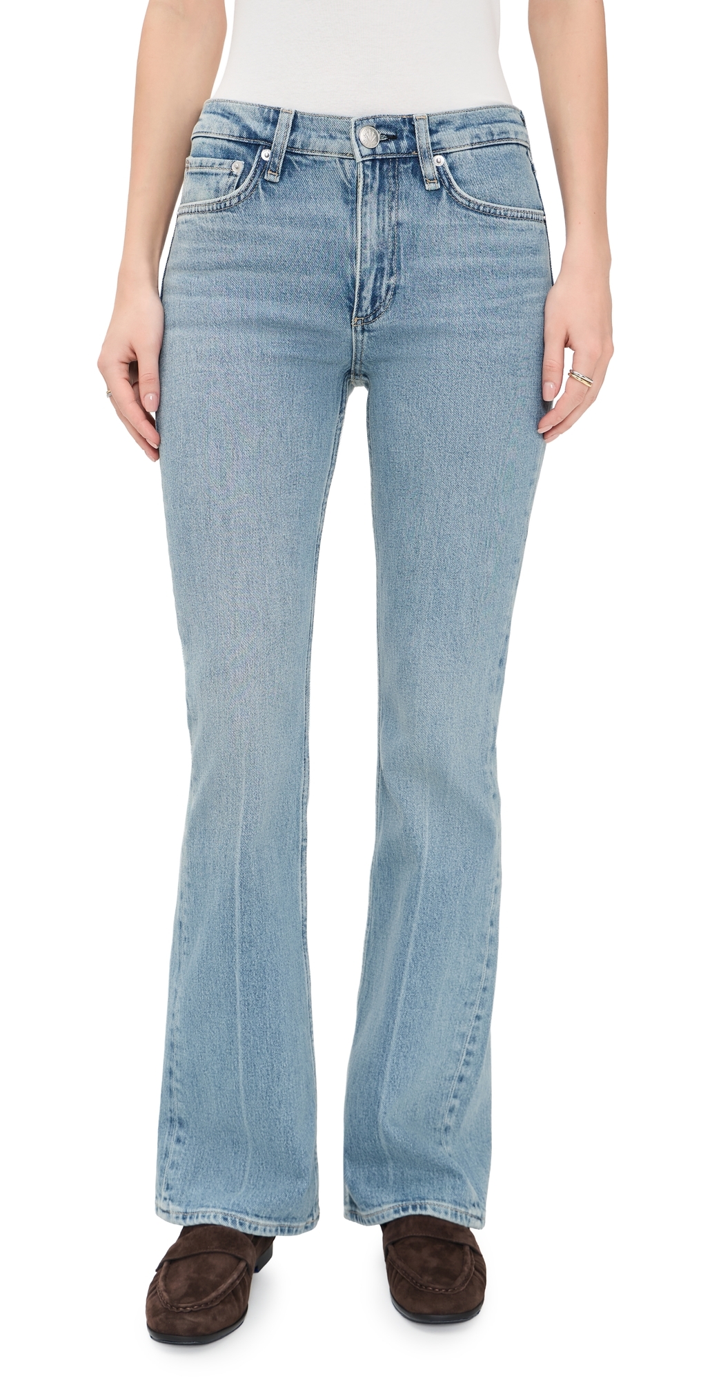 rag & bone Peyton Mr Full Length Bootcut Jeans Everglade