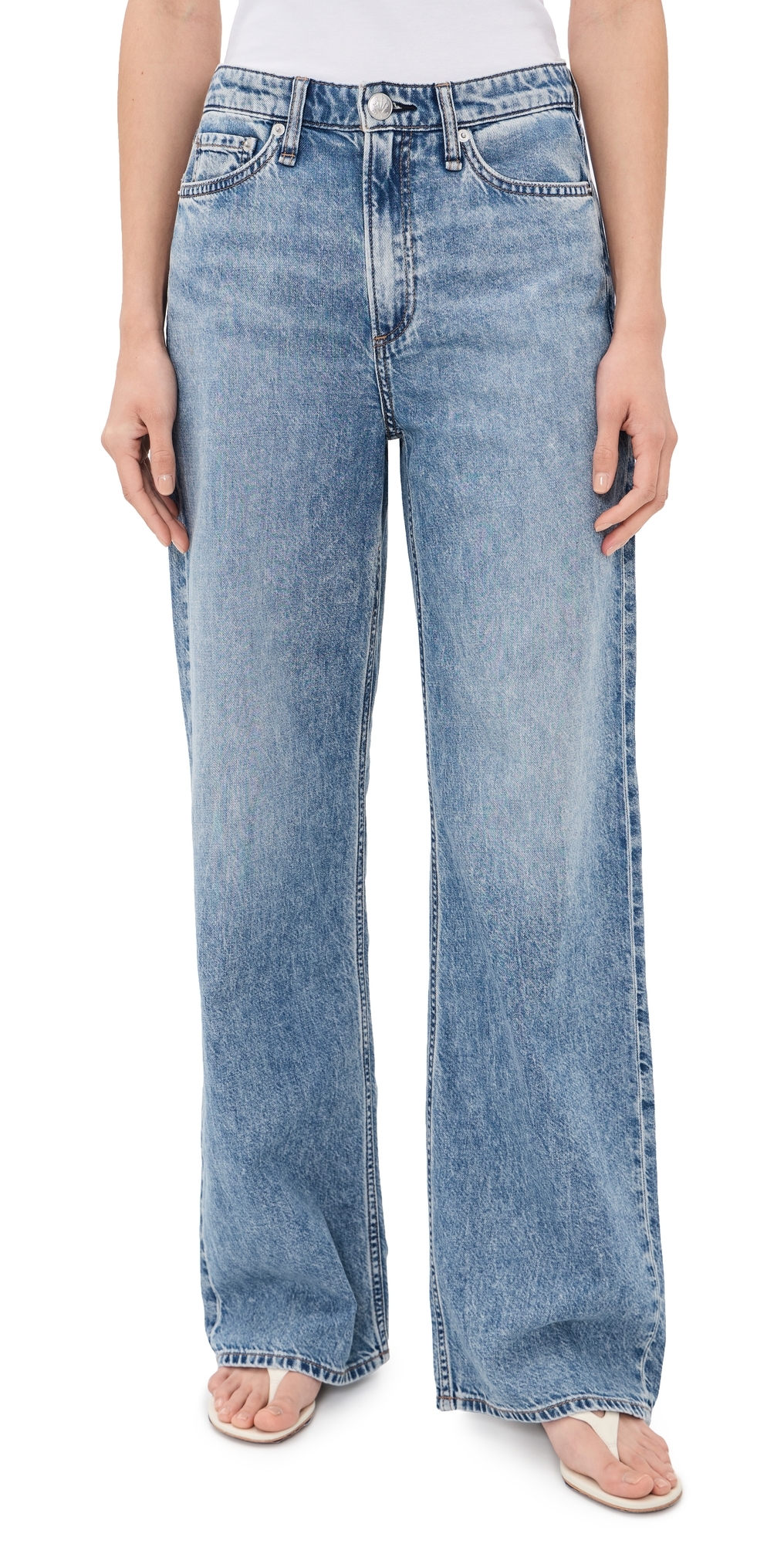 rag & bone Featherweight Logan Wide Jeans Lyon rag & bone Featherweight Logan Wide Jeans Lyon