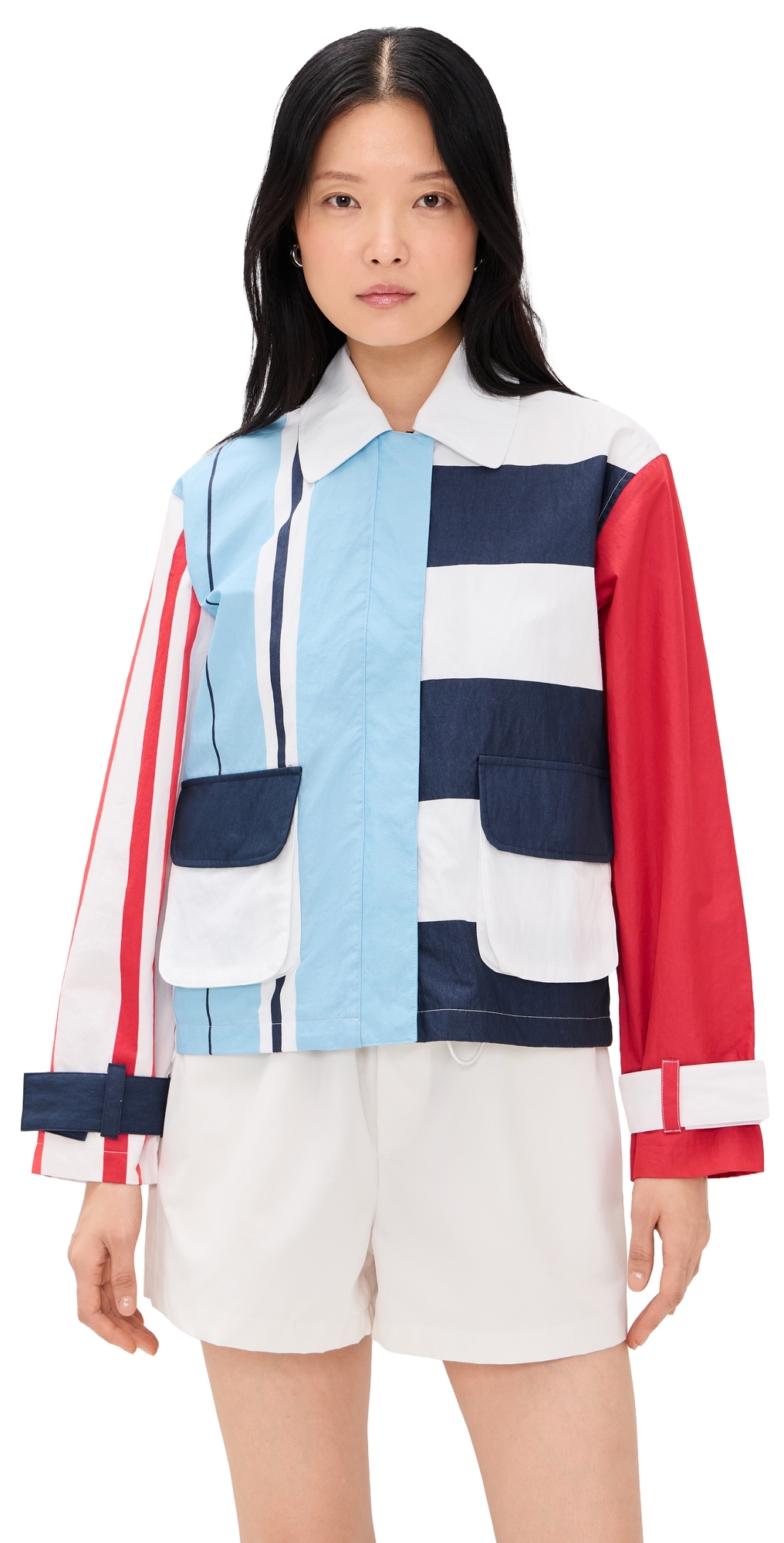 Rowing Blazers Nylon Utility Jacket Blue Rowing Blazers Nylon Utility Jacket Blue