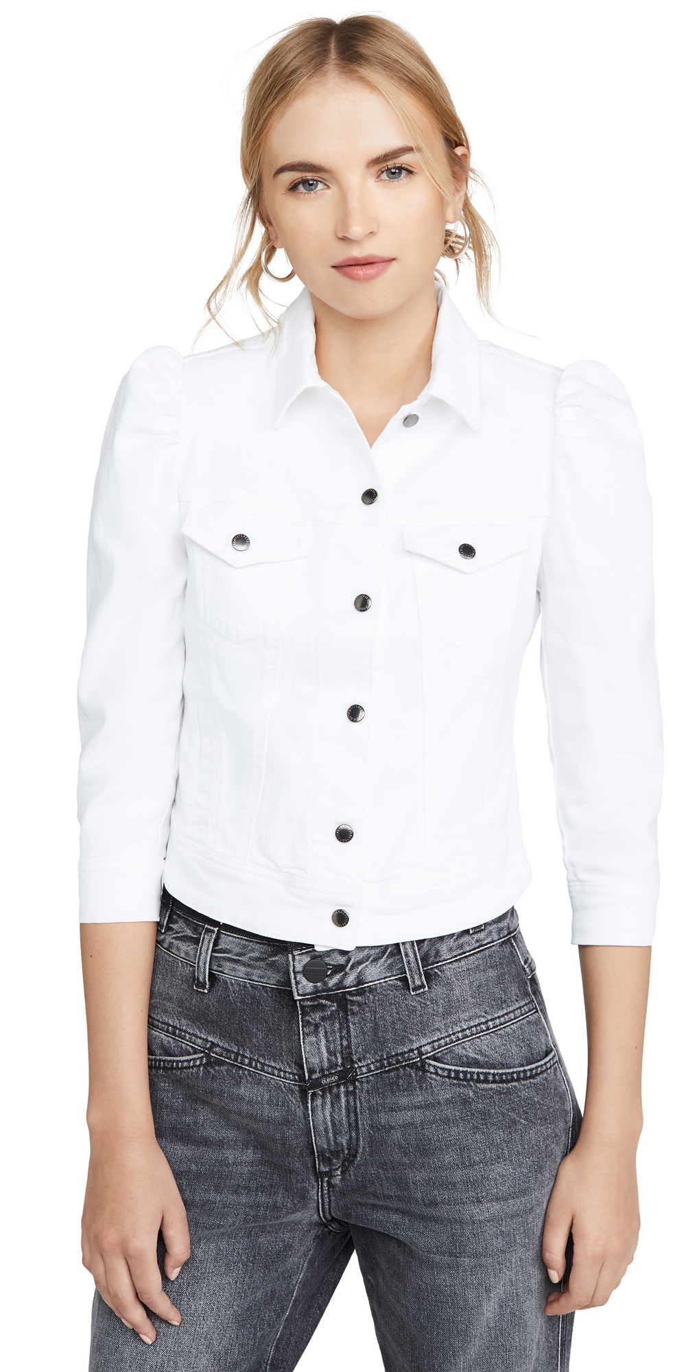 Retrofête Ada Denim Jacket White