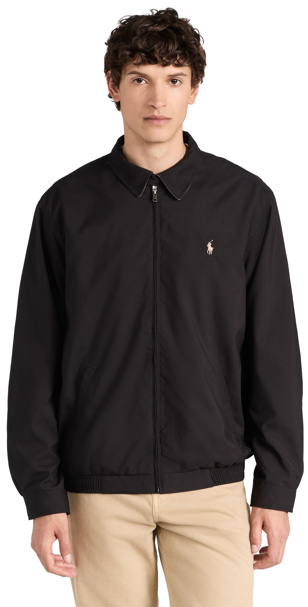 Polo Ralph Lauren Bi-Swing Windbreaker Jacket RL Black