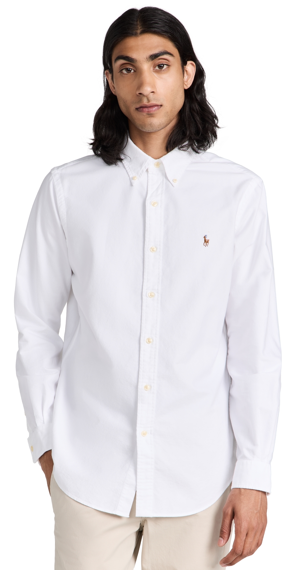 Polo Ralph Lauren Classic Fit Iconic Oxford Shirt White Polo Ralph Lauren Classic Fit Iconic Oxford Shirt White