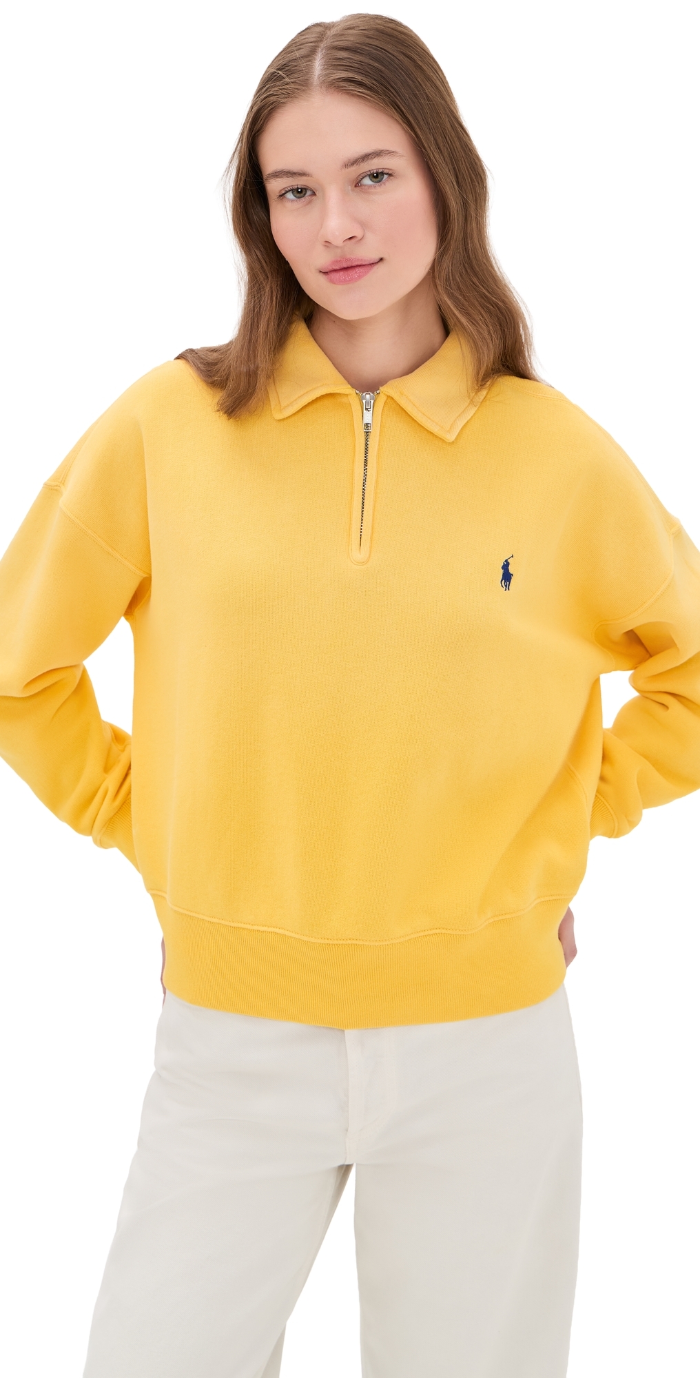Polo Ralph Lauren Mock Neck Arctic Fleece Collegiate Yellow Polo Ralph Lauren Mock Neck Arctic Fleece Collegiate Yellow