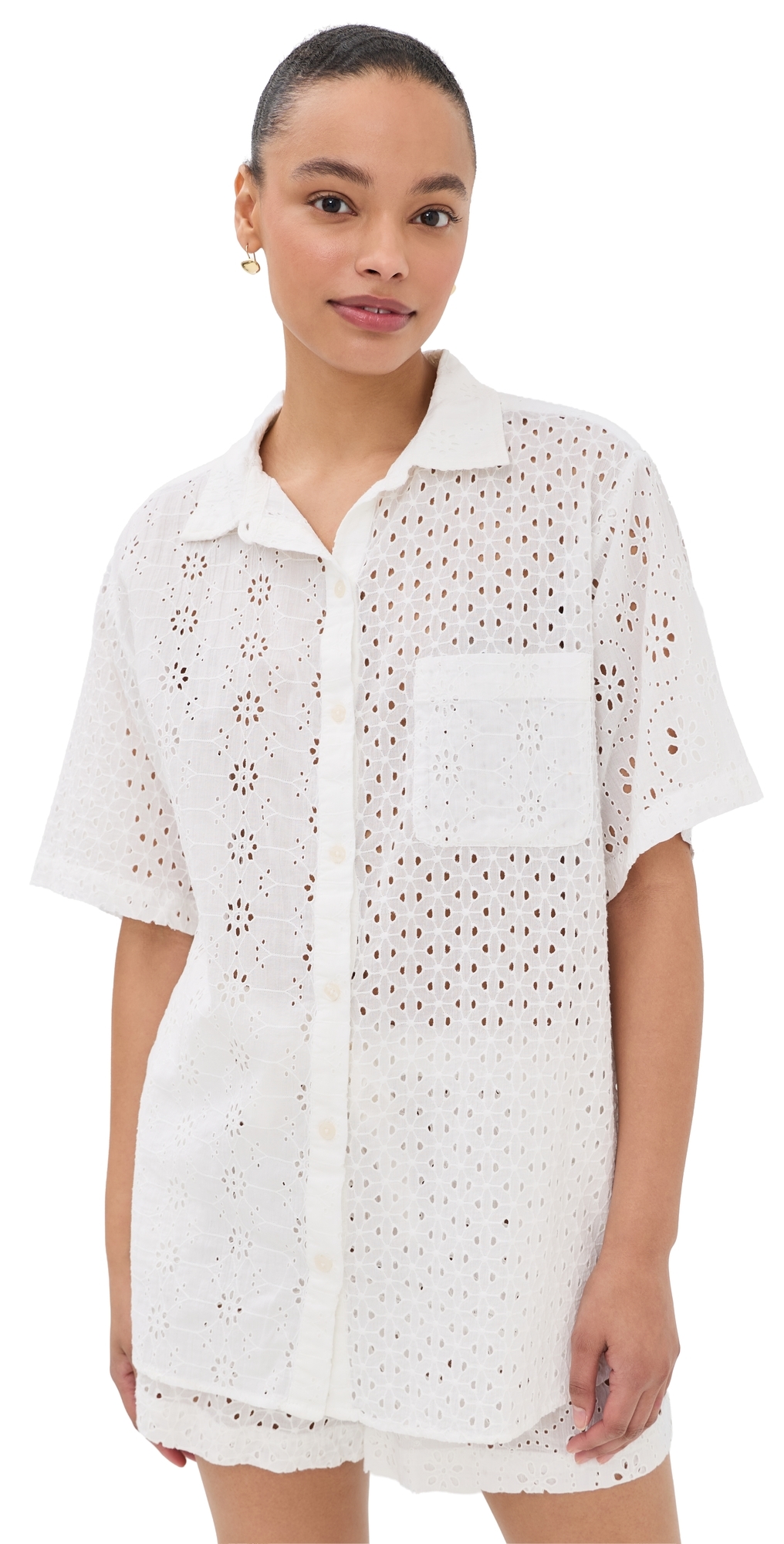 Polo Ralph Lauren Short Sleeve Shirt & Shorts Set White Polo Ralph Lauren Short Sleeve Shirt & Shorts Set White