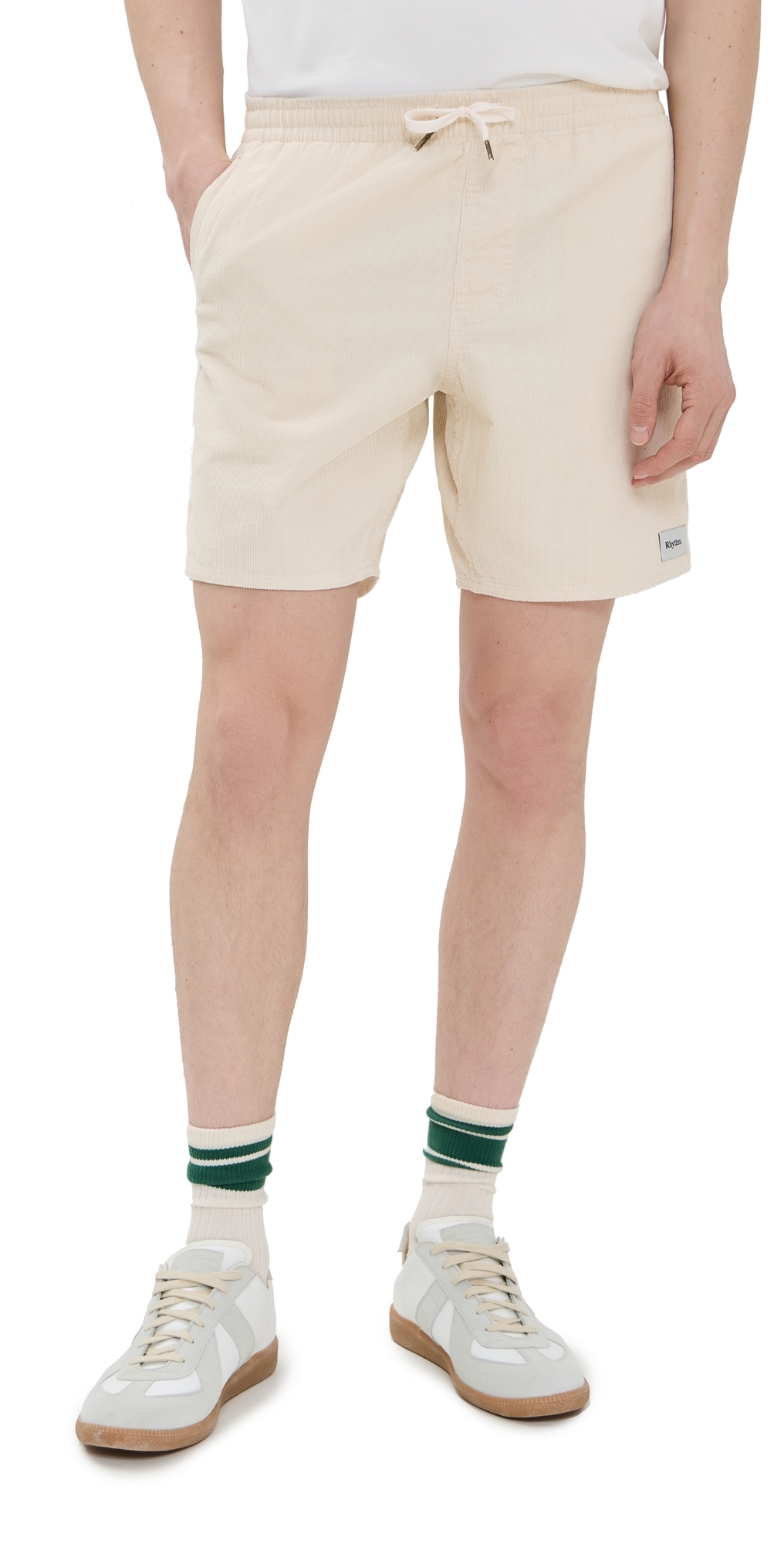 Rhythm Classic Cord Jam Shorts Vintage White Rhythm Classic Cord Jam Shorts Vintage White