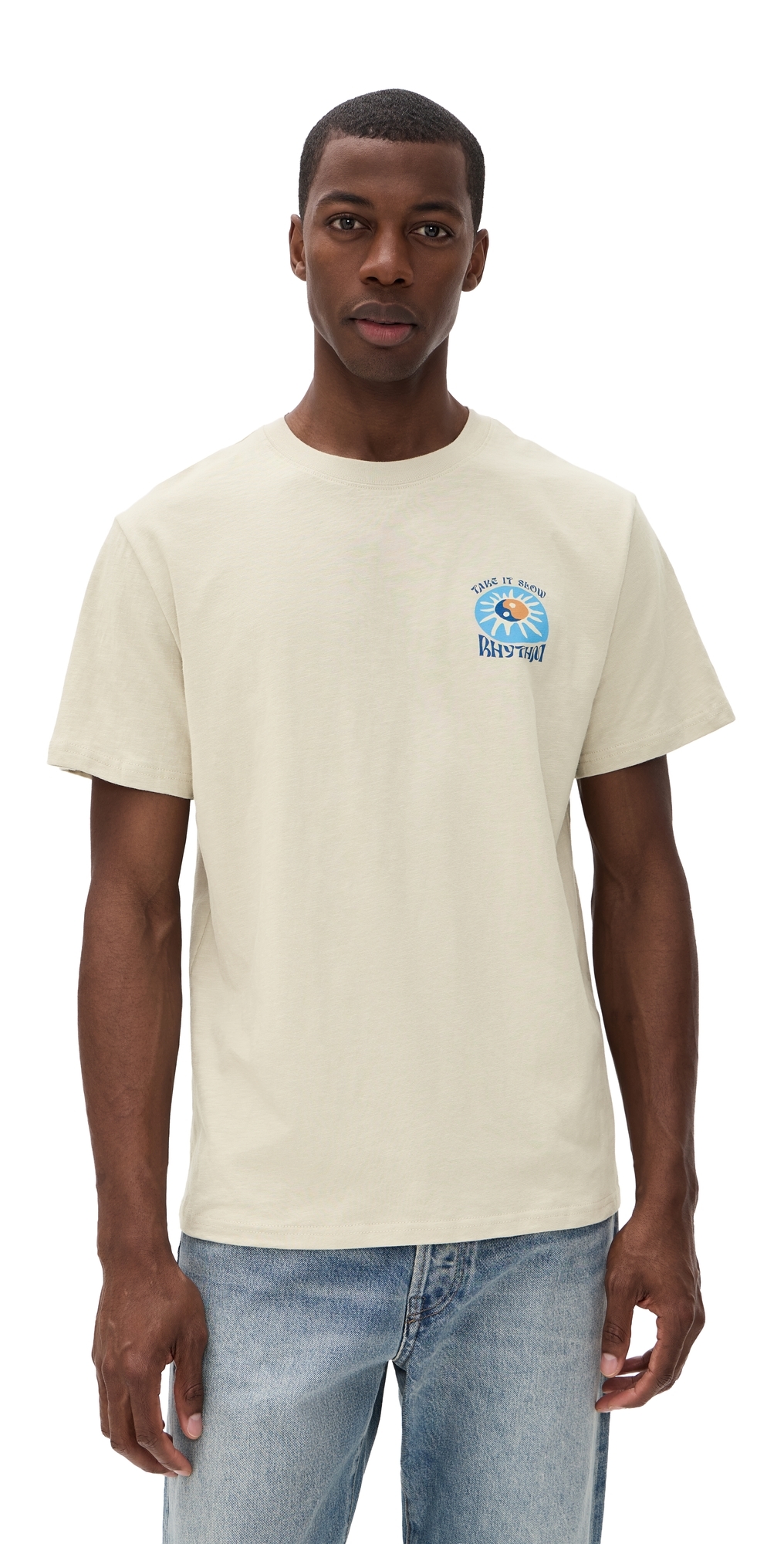 Rhythm Slow Down Slub Short Sleeve Shirt Moonrock Rhythm Slow Down Slub Short Sleeve Shirt Moonrock