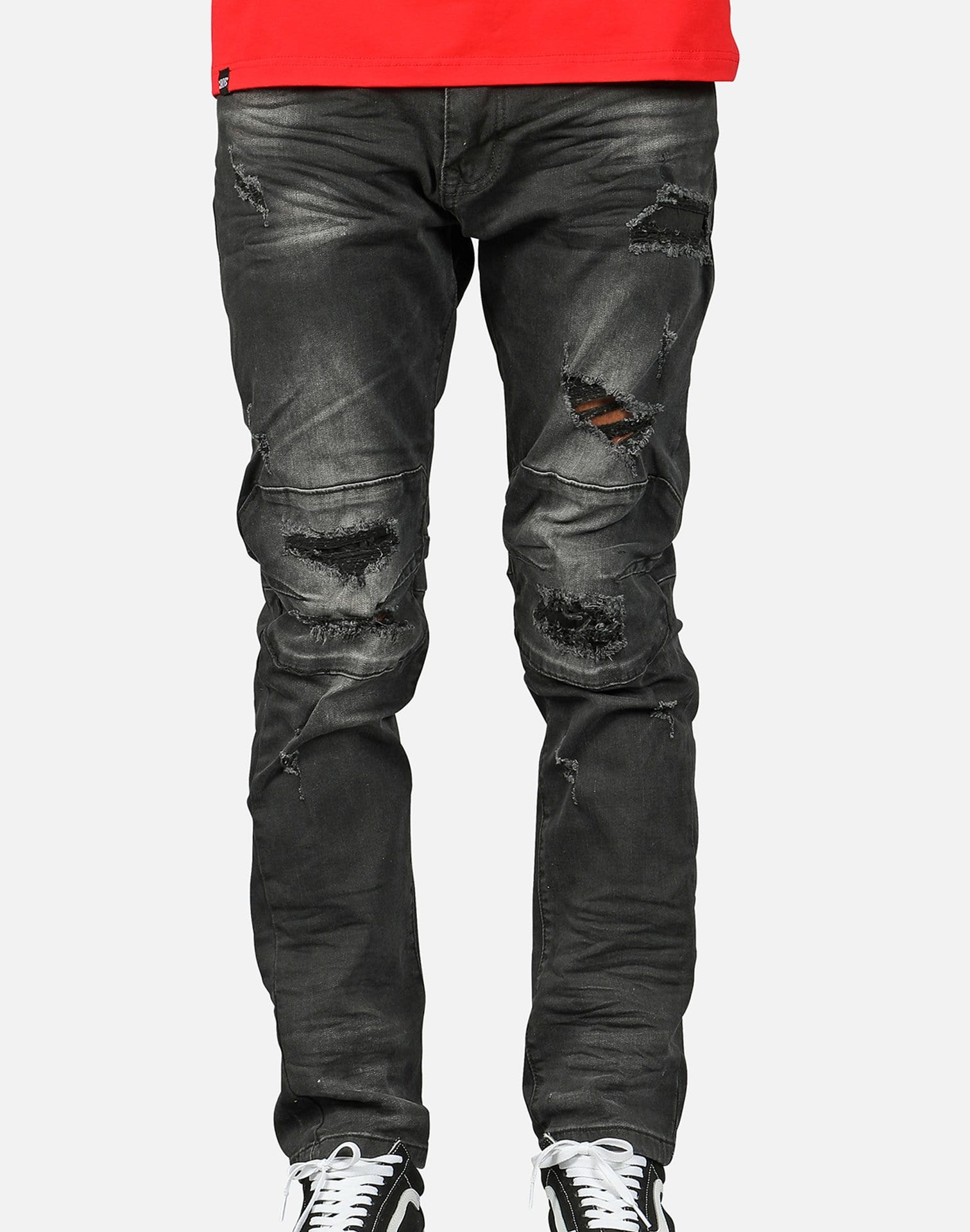 Smoke Rise RIP REPAIR DENIM JEANS Smoke Rise RIP REPAIR DENIM JEANS