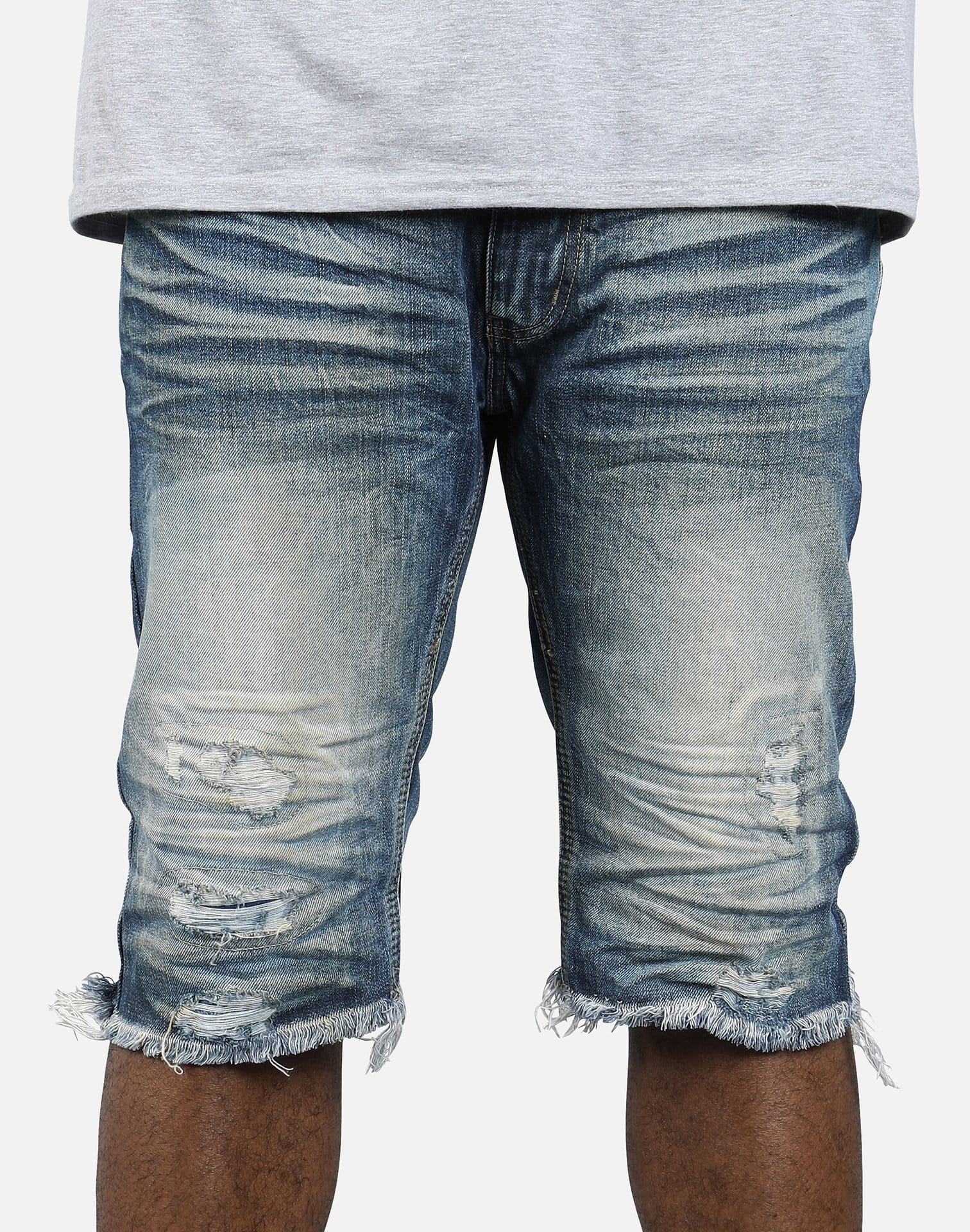 Smoke Rise RIP OFF LONG DENIM SHORTS Smoke Rise RIP OFF LONG DENIM SHORTS
