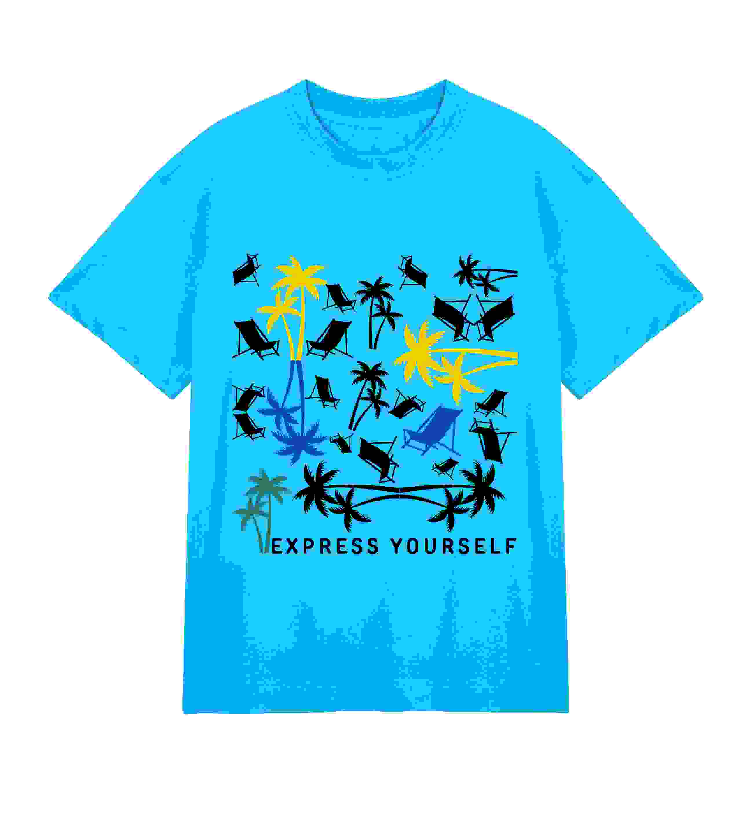 Island Dreaming – Men’s Boxy Shirt – Turquoise M men Island Dreaming – Men’s Boxy Shirt – Turquoise M men