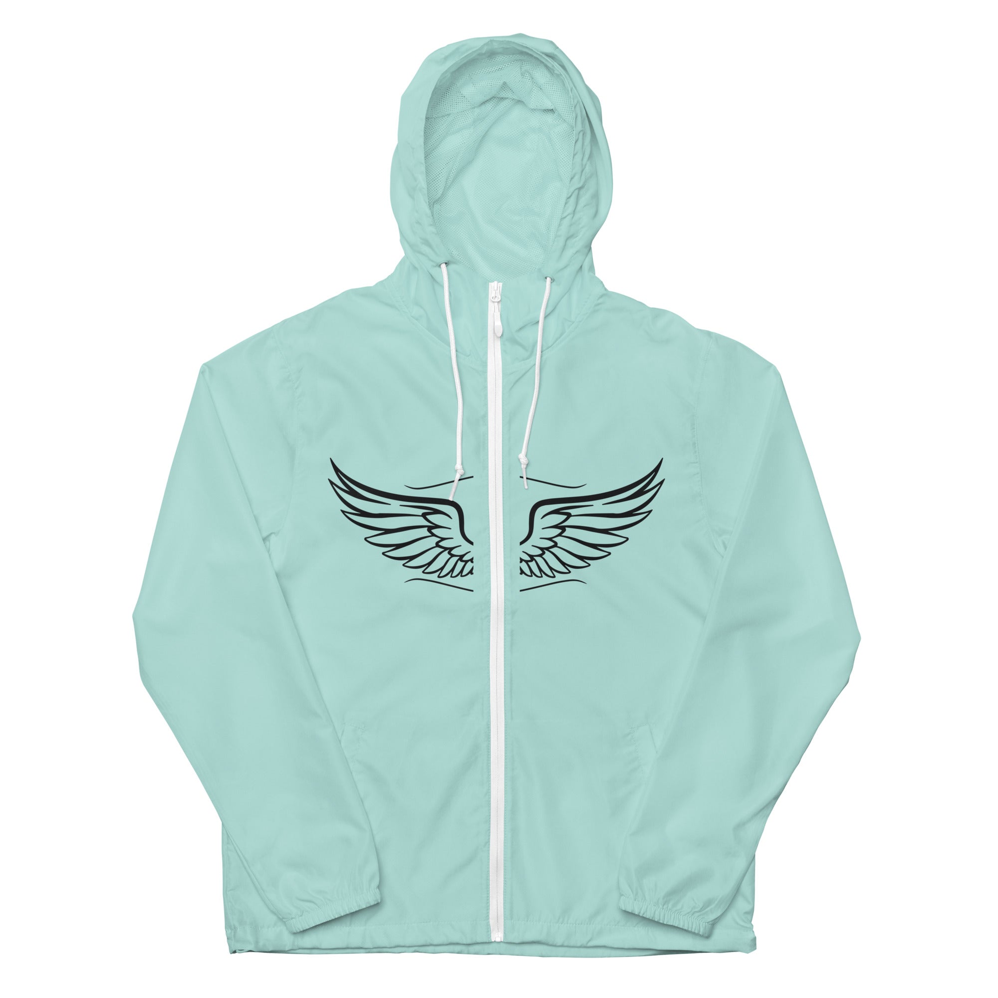 Unisex Adventure Windbreaker A Gift of Bold Protection – AquaWhite Zipper