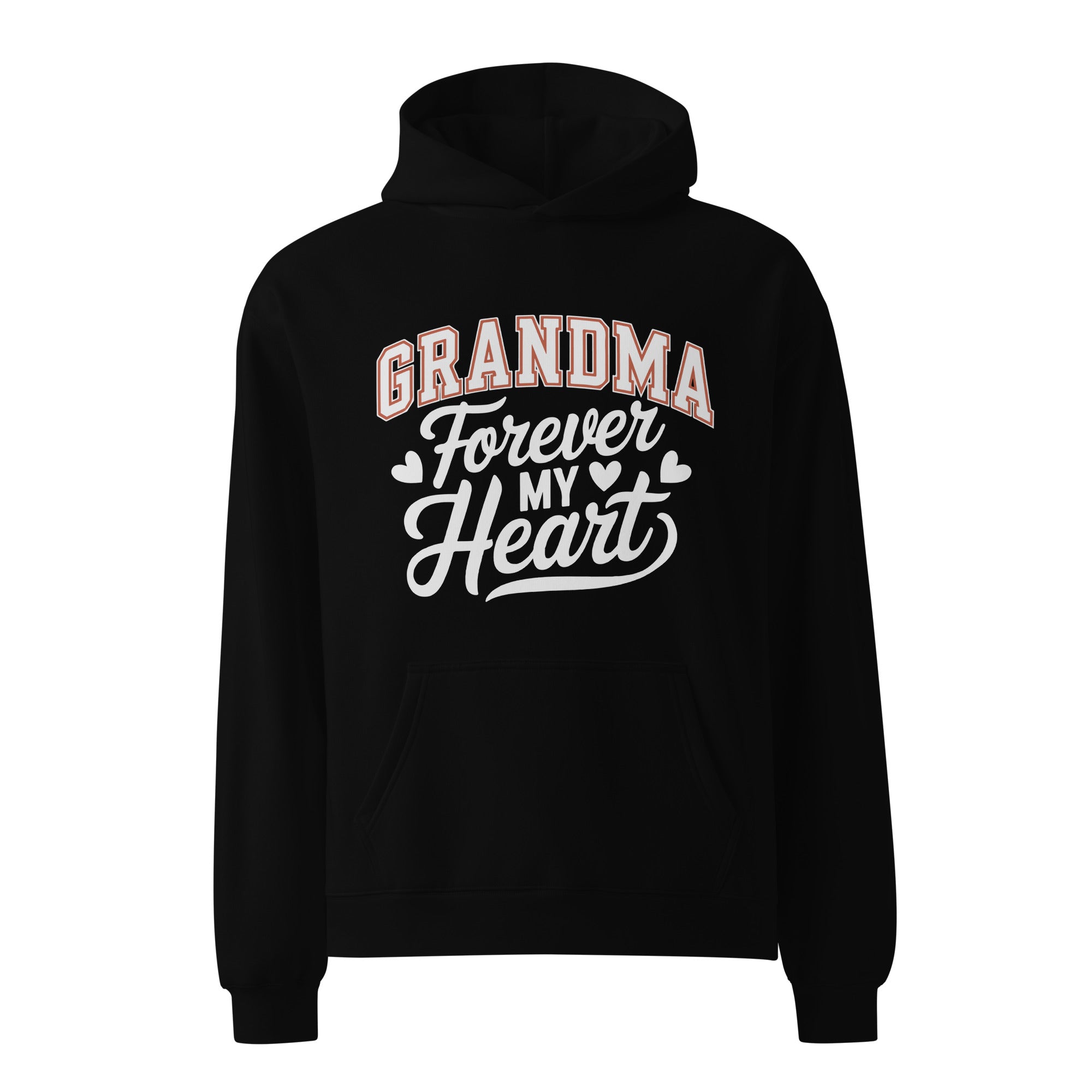 Grandma Forever My Heart Cozy Oversized Hoodie Grandma Forever My Heart Cozy Oversized Hoodie