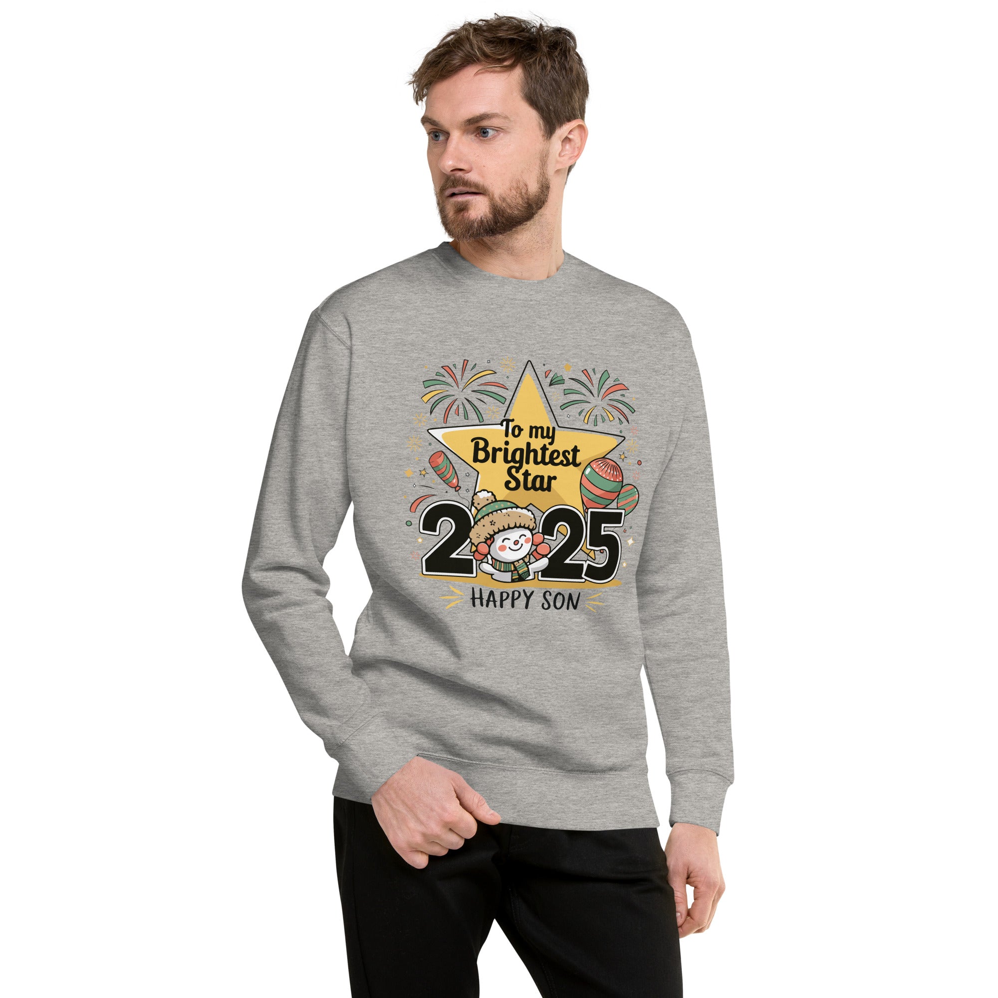 To My Brightest Star New Year Sweatshirt for Son