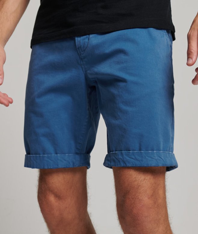 Superdry Men’s Core Chino Shorts Light Blue Superdry Men’s Core Chino Shorts Light Blue
