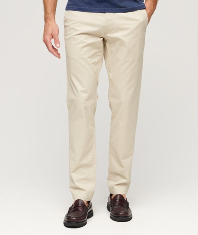 Superdry Men’s Men’s Slim Tapered Stretch Chinos Beige Pelican Beige Superdry Men’s Men’s Slim Tapered Stretch Chinos Beige Pelican Beige