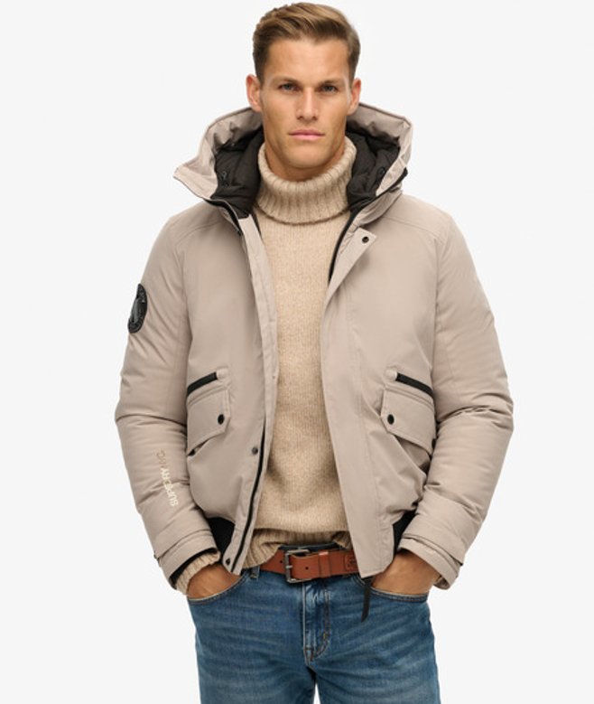 Superdry Men’s City Padded Bomber Jacket Beige