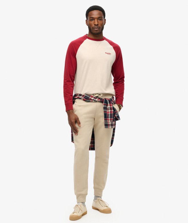 Superdry Men’s Men’s Essential Logo Joggers Beige Light Stone Beige Superdry Men’s Men’s Essential Logo Joggers Beige Light Stone Beige