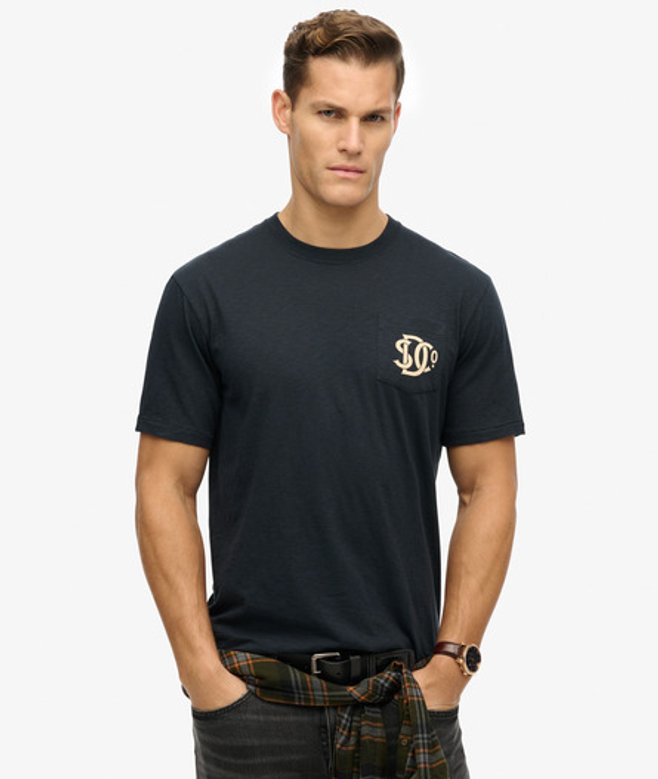 Superdry Men’s The Merchant Store – Graphic shirt Navy Superdry Men’s The Merchant Store – Graphic shirt Navy