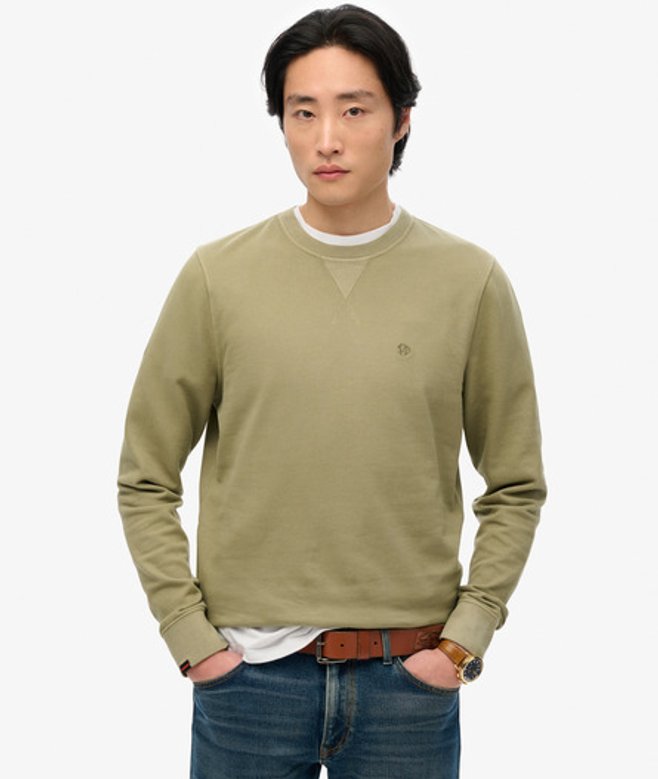 Superdry Men’s Classic Essential Sweatshirt Khaki