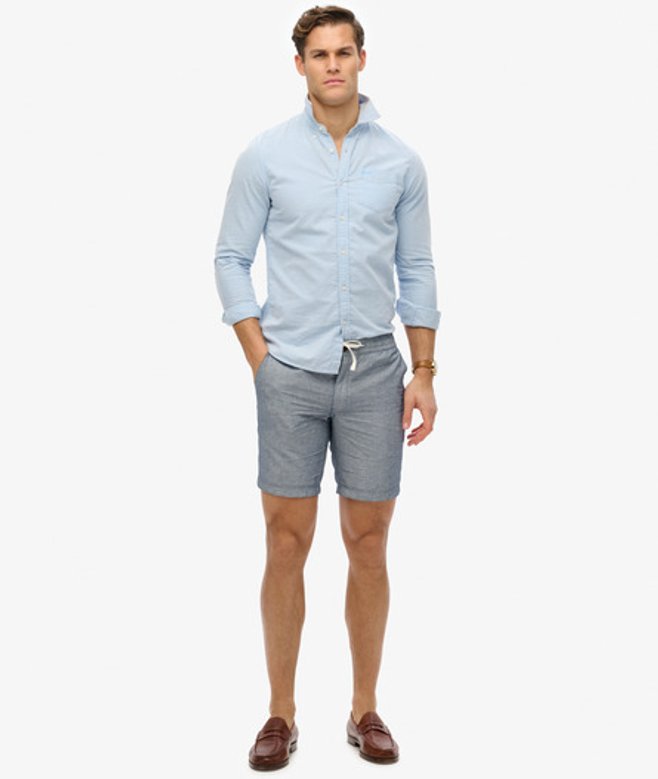 Superdry Men’s The Merchant Store- Linen Shorts Navy Superdry Men’s The Merchant Store- Linen Shorts Navy
