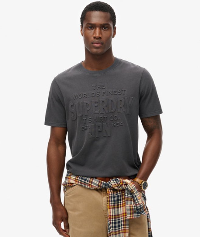 Superdry Men’s Workwear Embossed Relaxed shirt Black
