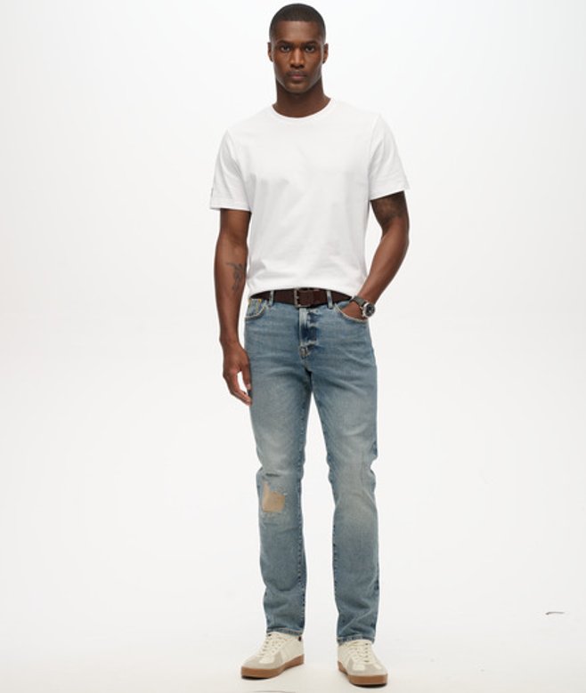 Superdry Men’s The Merchant Store – Organic Slim Jeans Blue Superdry Men’s The Merchant Store – Organic Slim Jeans Blue