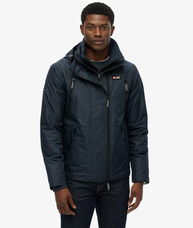 Superdry Men’s Hooded Mountain Windbreaker Jacket Navy Superdry Men’s Hooded Mountain Windbreaker Jacket Navy