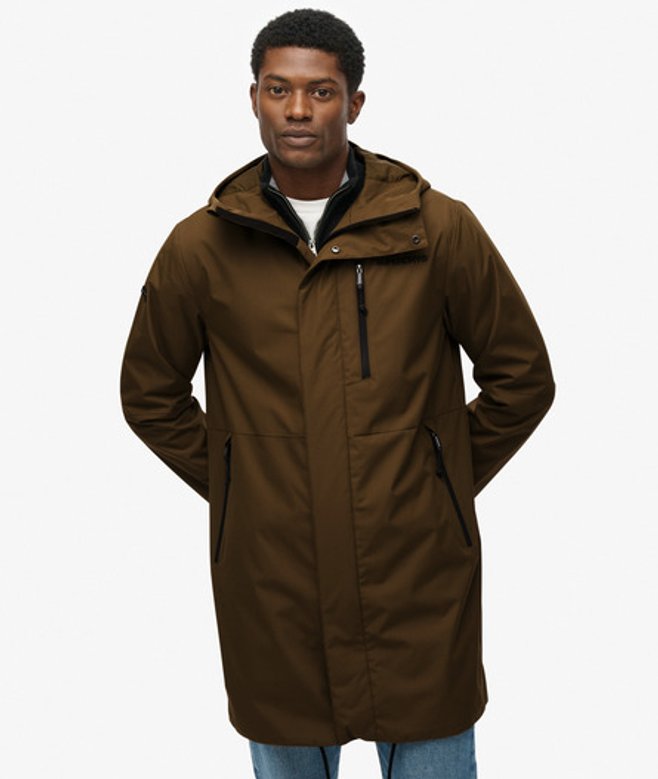 Superdry Men’s Hooded Tech Fishtail Parka Green Superdry Men’s Hooded Tech Fishtail Parka Green