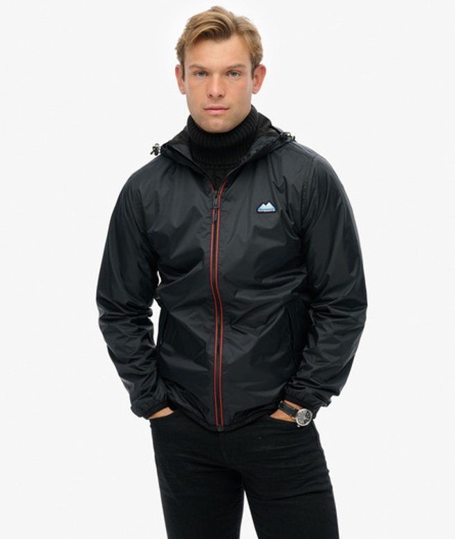 Superdry Men’s Essential Tri Windbreaker Jacket Navy Superdry Men’s Essential Tri Windbreaker Jacket Navy