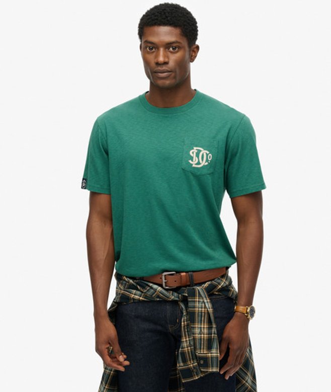Superdry Men’s The Merchant Store – Graphic shirt Green Superdry Men’s The Merchant Store – Graphic shirt Green