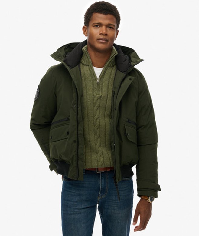 Superdry Men’s City Padded Bomber Jacket Green