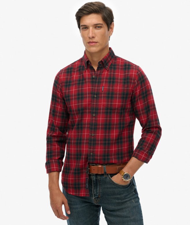 Superdry Men’s Vintage Check Shirt Red Superdry Men’s Vintage Check Shirt Red