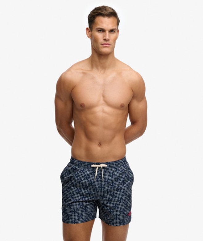 Superdry Men’s Premium Printed – Swim Shorts Navy Superdry Men’s Premium Printed – Swim Shorts Navy