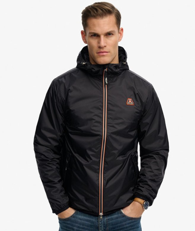 Superdry Men’s Essential Windbreaker Jacket Black Superdry Men’s Essential Windbreaker Jacket Black
