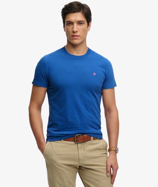 Superdry Men’s Sd & co Logo Embroidered shirt Blue Superdry Men’s Sd & co Logo Embroidered shirt Blue