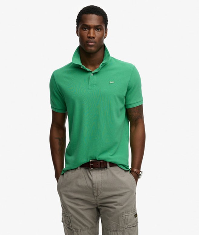 Superdry Men’s Classic Pique Polo Shirt Green