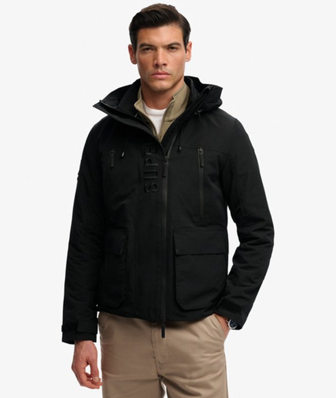 Superdry Men’s Hooded Ultimate Embroidered Windbreaker Jacket Black Superdry Men’s Hooded Ultimate Embroidered Windbreaker Jacket Black